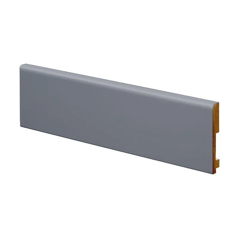 Aktuální Soklová lišta MDF PRESTIGE DECOR L 8/1 šedá 250 cm