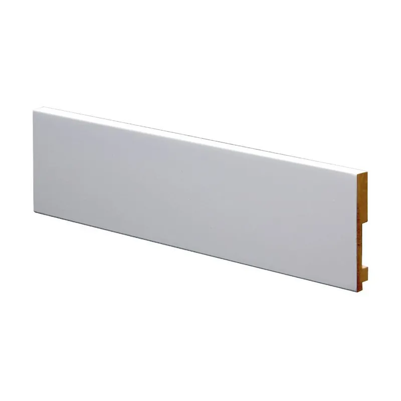 Bezpečná Platba Soklová lišta MDF PRESTIGE DECOR L 8/4 bílá 250 cm