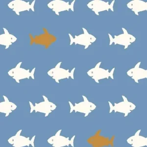 Must-Have Dětský koberec Agnella Soft Sharks Azure Lazur