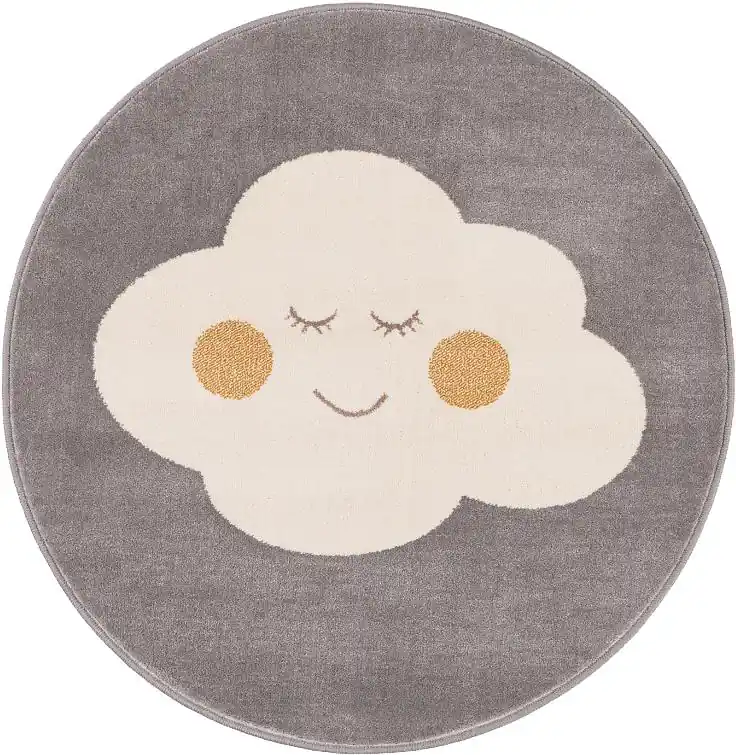 Dětský koberec Agnella Soft Cloud šedý / popelový Horká Nabídka