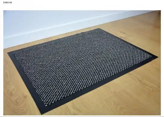 Časově Omezené Rohožka FARO 4 černá / šedá