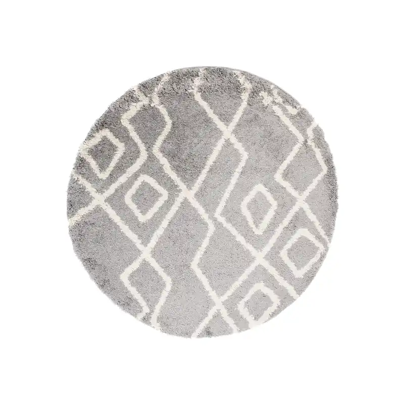 Koberec BOHO L229C tmavě šedý / béžový kruh Originální