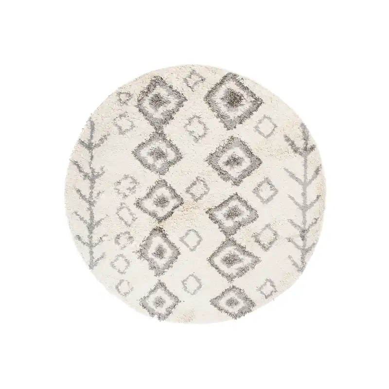 Koberec BOHO L228D béžový / tmavě šedý kruh Pouze Dnes