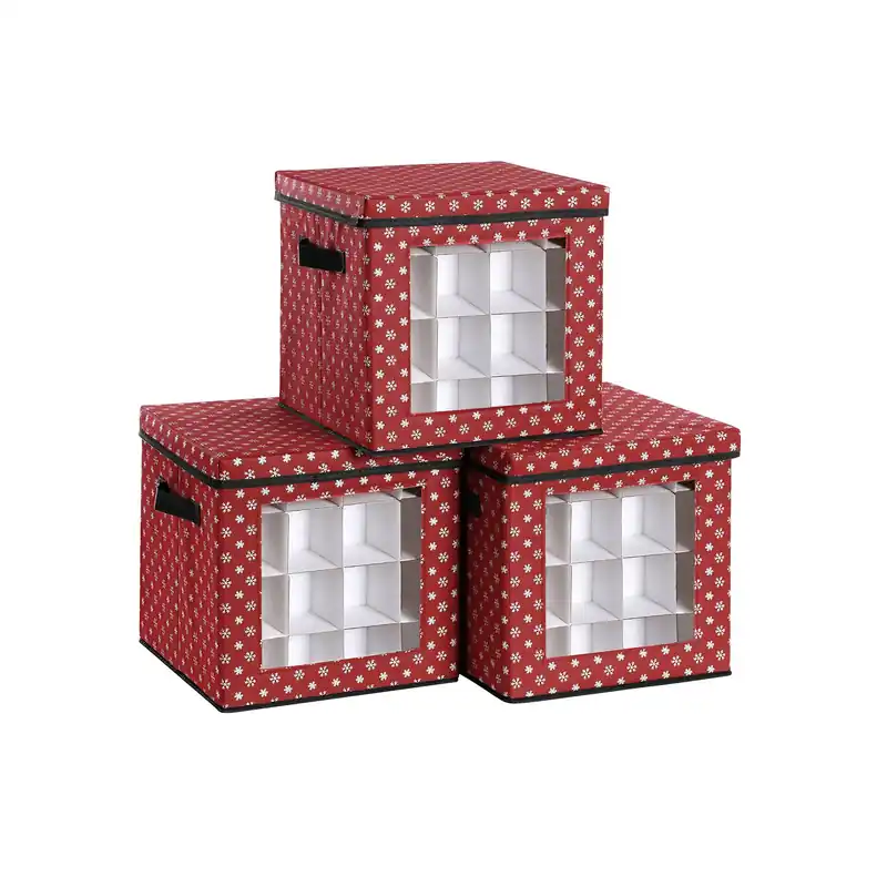 Poslední Šance Set úložných boxů na Vánoční koule RFB029R01 (3 ks)