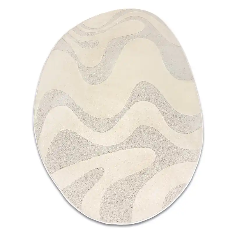 Koberec DUNE SHAPE 8083 krémový Vrácení Zdarma