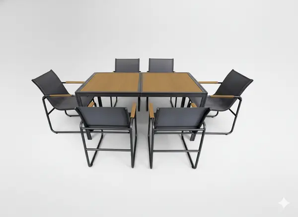 Set zahradního nábytku NORA antracitový SUR3549 Výprodej