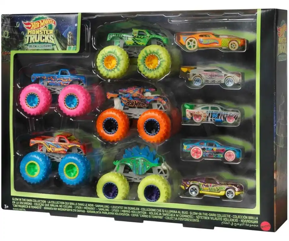 Nová Kolekce Sada autíček Mattel HCB57 Hot Wheels Monster Trucks