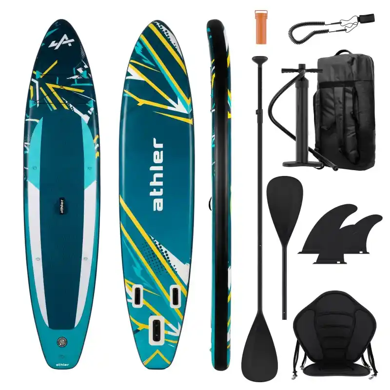 Nejlepší Volba Nafukovací paddleboard SUP Zander 350 Green s příslušenstvím