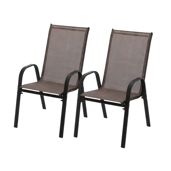 Set zahradních židlí ORIANA hnědé NEO3678 (2 ks) Víkendová Akce