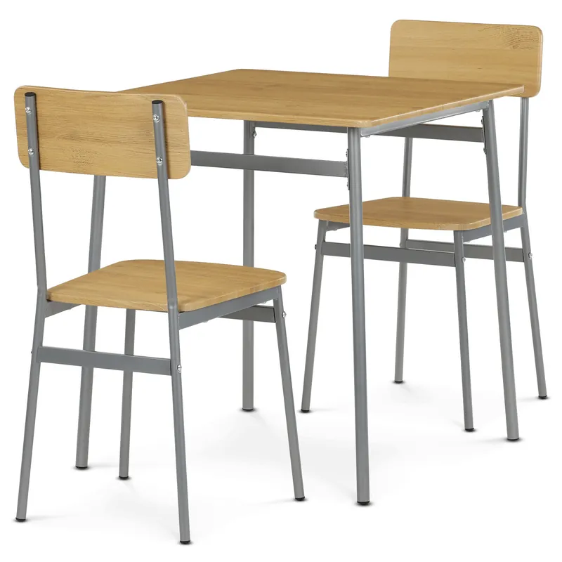 Jídelní stůl se dvěma židlemi AUT-O2122 OAK Oblíbený