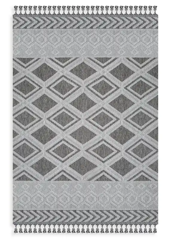 Koberec LINDA 4 BOHO grafitový / světle šedý Must-Have