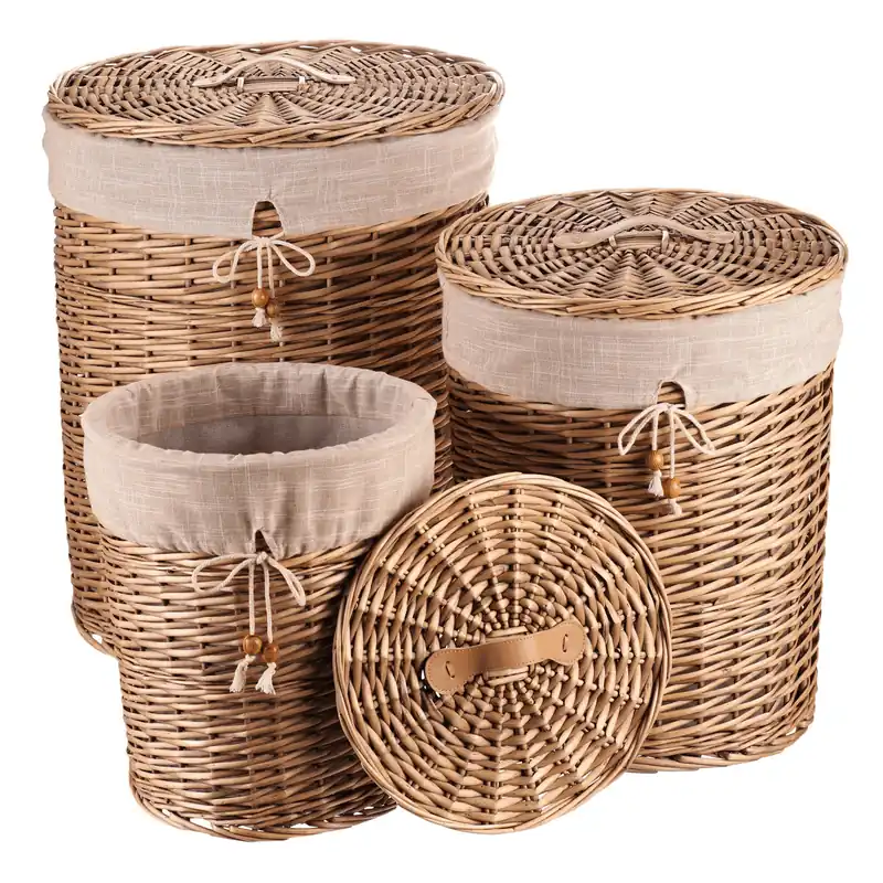 Set tří košů na prádlo přírodní PRE205 (3 ks) Nízká Cena