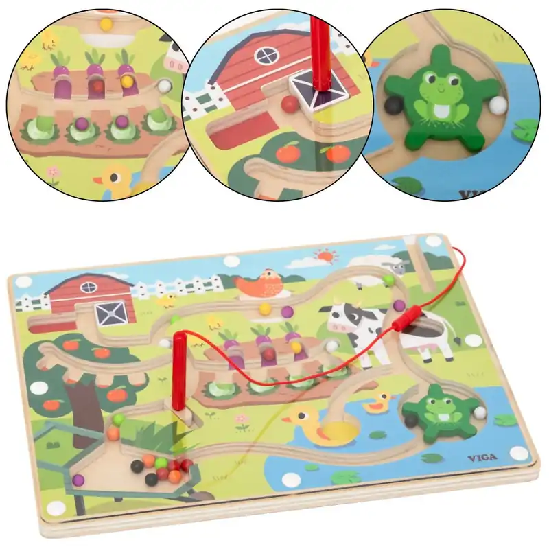 Rychlé Dodání Viga 44851 Magnetický labyrint Den na farmě