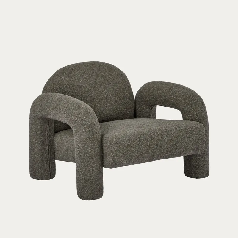 Křeslo SEDIA TEDDY BOUCLÉ hnědé 778155 Akční Cena