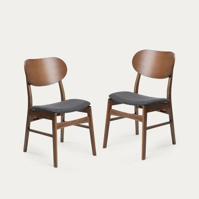 Set dvou jídelních židlí NERGU hnědý 896335 (2 ks) Kup Teď