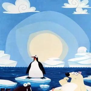 Koberec PORTE 8034 modrý Hit Sezóny