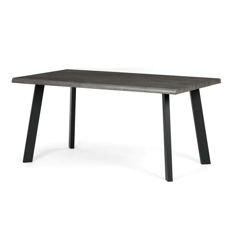 Jídelní stůl HT-F4516 GREY šedý dub / černé nohy Výprodej