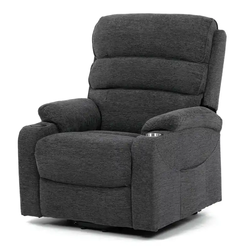 Polohovací křeslo šedé, elektrické TV-S8348 GREY2 Speciální Cena