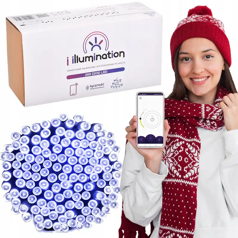 Venkovní LED světélka SMART 200 LED studená bílá Originální