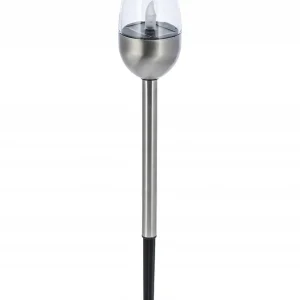 Must-Have Solární lampa FLAMMA stříbrná