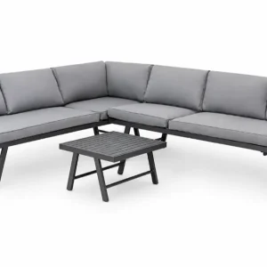 Set zahradního nábytku LOUNGEA šedý / černý Top Prodej