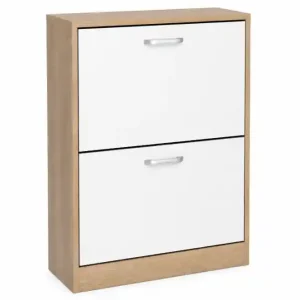 Expresní Doručení Botník ELEGANT bílý / naturální