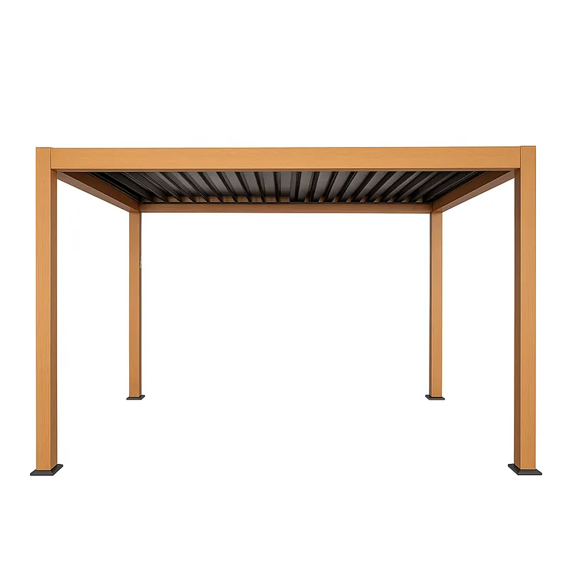 Zahradní pergola s LED osvětlením LUXORA hnědá/antracitová 300x400 cm Kup Teď