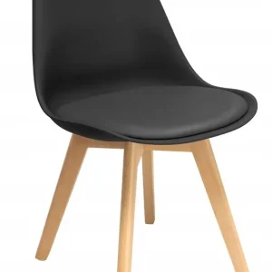 Jídelní židle OSLO 2 černá / naturální nohy Kup Teď