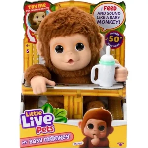 Interaktivní opička Little Live Pets My Baby Monkey Mango Moose Toys 26558 Dokud Zásoby Vydrží
