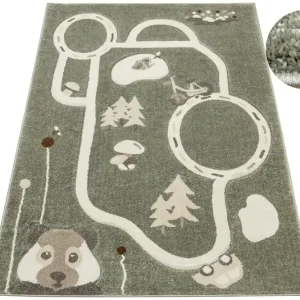 Levný Koberec Tanami Kids C7003A zelený / krémový