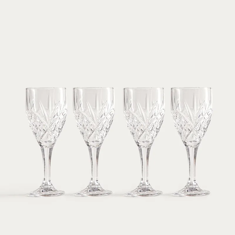 Sada sklenic na stopce MIRRA průsvitná 793318 300 ml (4 ks) Originální