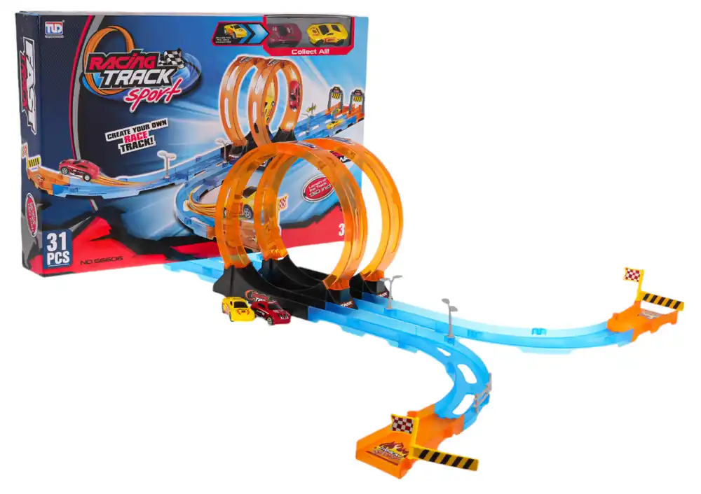 Závodní dráha Sharp Loop se 2 autíčky 31 ks Kup Teď