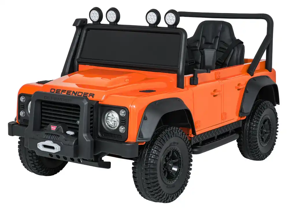 Vysoce Kvalitní Elektrické autíčko Land Rover Defender 110 SVX oranžové