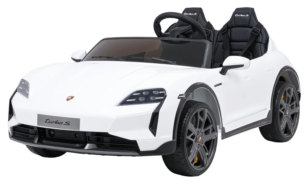 Elektrické autíčko Porsche Taycan Turbo S bílé Nejlepší Volba