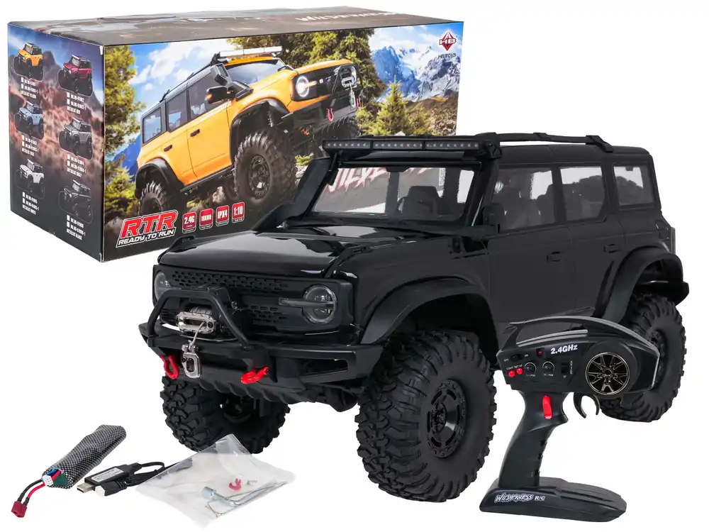 Terénní auto R/C WILDERNESS 1 10 k ovládání černé Novinka