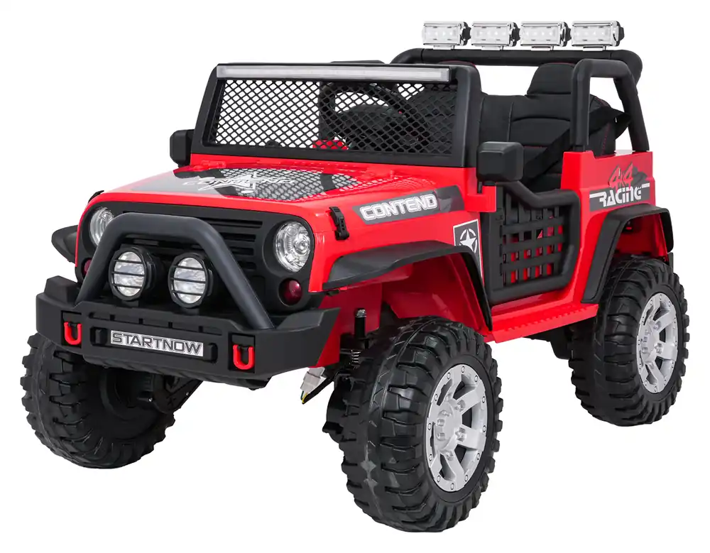 Expresní Doručení Elektrické autíčko Jeep BEAST 4x4 červené