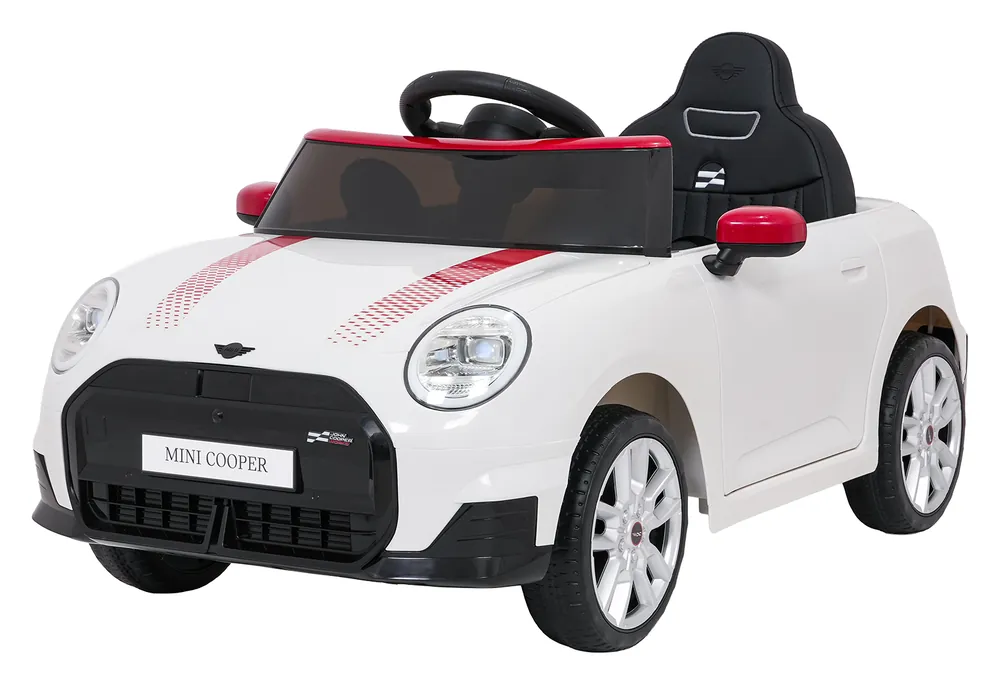 Elektrické autíčko Mini Cooper bílé Cenově Výhodný