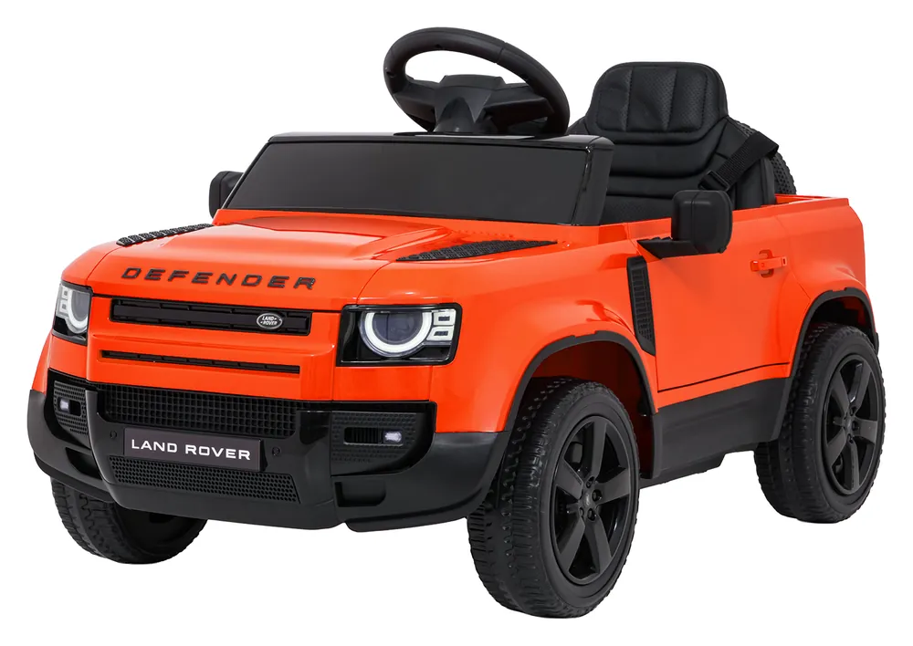 Vrácení Zdarma Elektrické autíčko Land Rover Defender oranžové