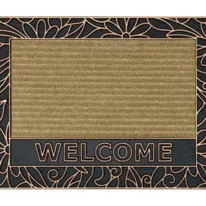 Rohožka Troya Welcome béžová / měděná Dokud Zásoby Vydrží