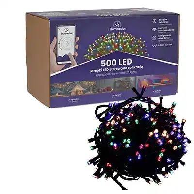 Tovární Cena Venkovní LED světélka SMART 500 LED vícebarevné