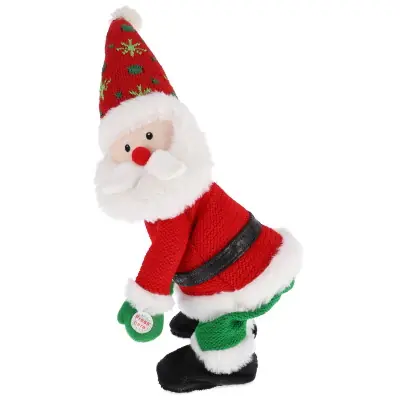 Vánoční dekorace Santa Claus zelená / červená 40 cm Pouze Dnes
