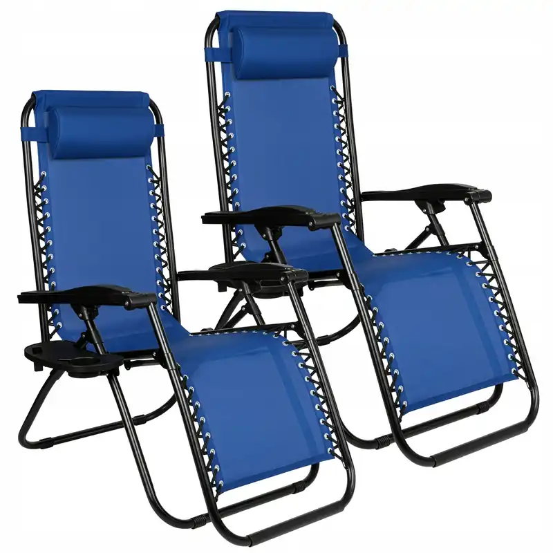 Ihned K Objednání Set zahradních lehátek ORION Zero Gravity modrý