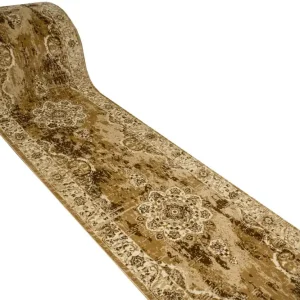 Finální Výprodej Běhoun Super Rose 7094A ornament, béžový / hnědý