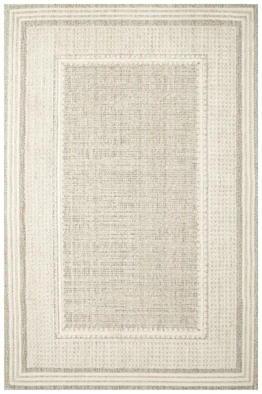 Koberec Cotton C117 rám, krémový / šedý Akční Nabídka