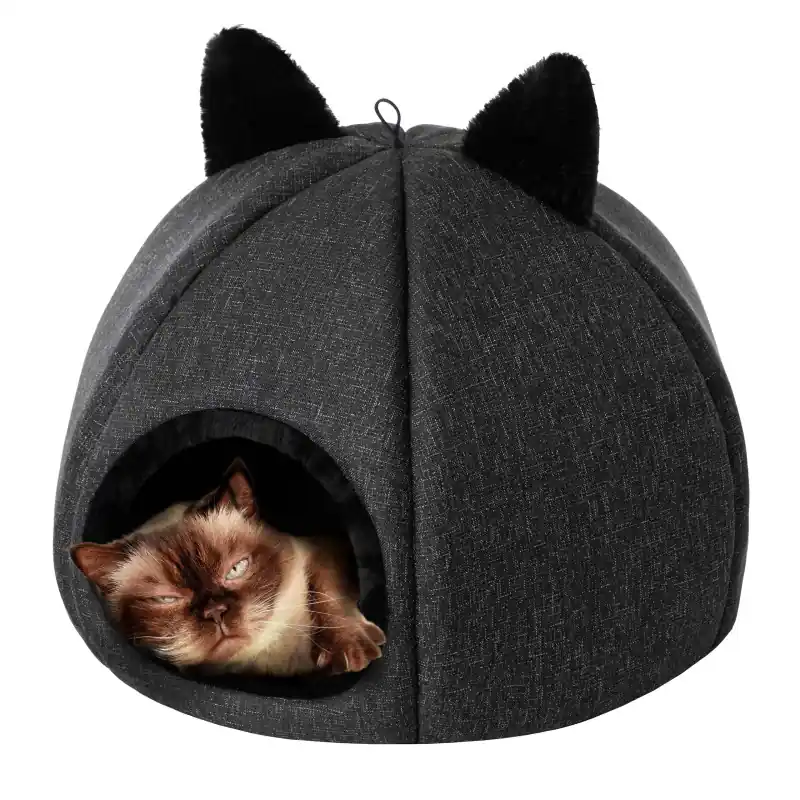 Budka pro kočku KITTY HEAD R1 černá Levný