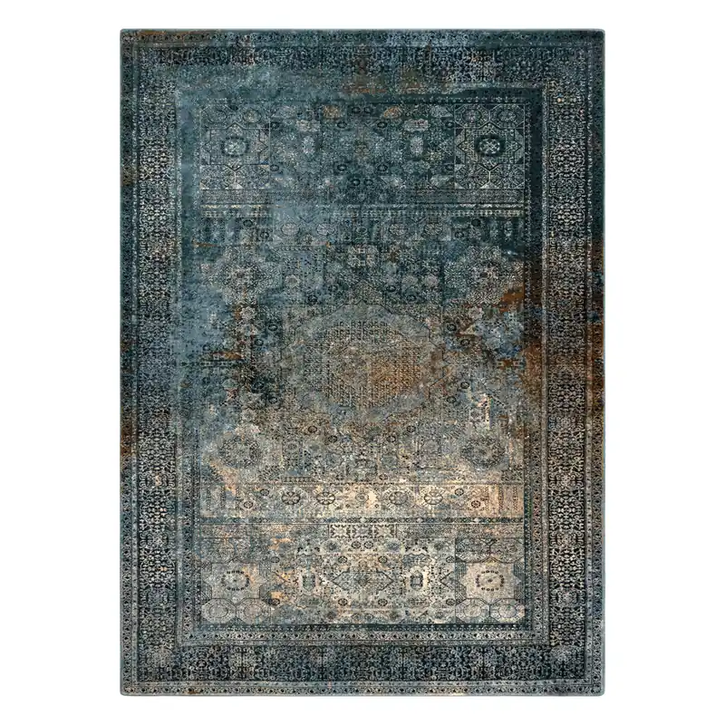 Odeslání Ihned Koberec OMEGA MAMLUK rozeta / vintage, tmavomodrý