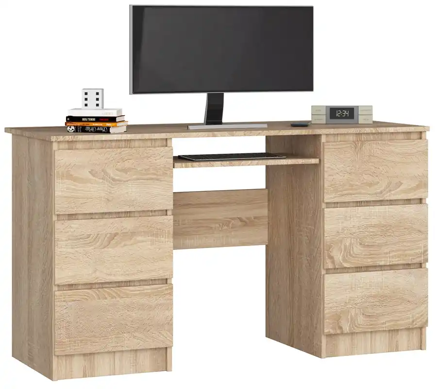 Must-Have Kancelářský stůl A-11 CLP 6SZ, sonoma