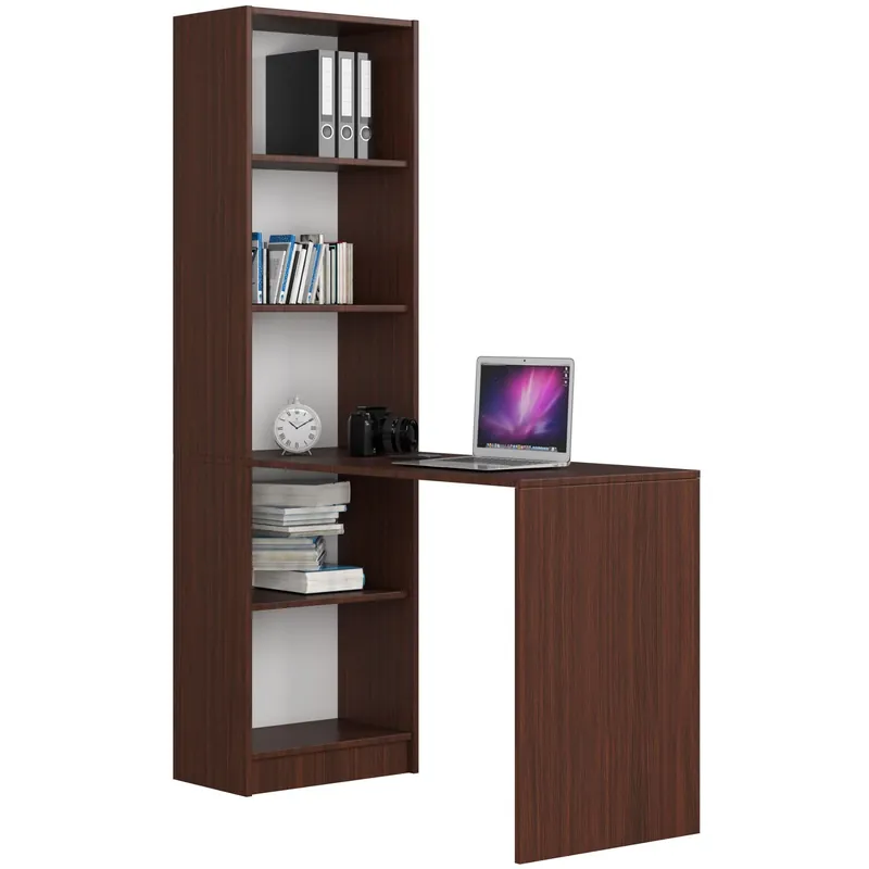 Koupit Online Psací stůl s regálem SMART CLP, wenge