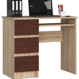 Akční Cena Kancelářský stůl A-6 CLP levostranný, sonoma/wenge