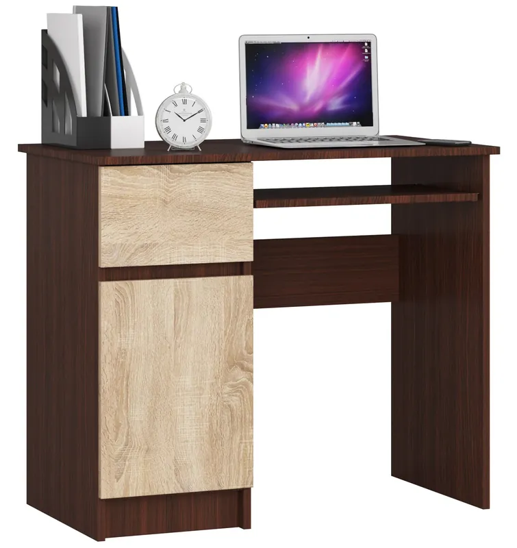 Kancelářský stůl PIKSEL levý, wenge/sonoma Originální